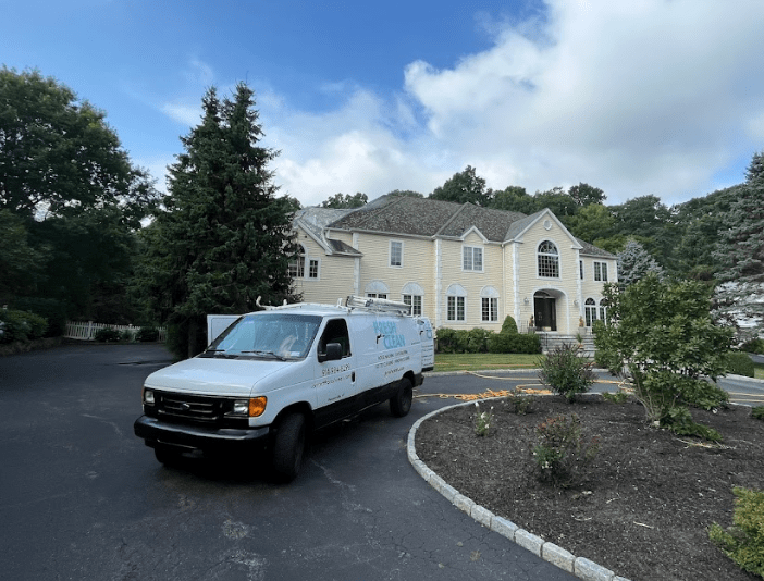 On the way to doing gutter cleaning in Bronxville, NY.